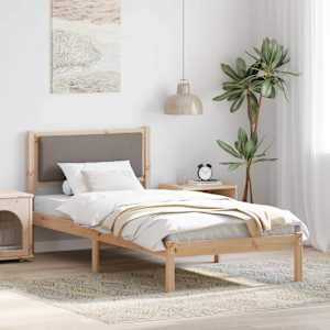 Konstrukcija postelje Taupe 90 x 200 cm Masivno borovo les