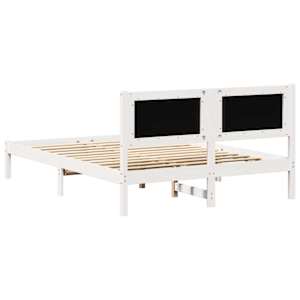 Rám postele Světle šedá 150 x 200 cm Masivní borové dřevo - obrázek 7