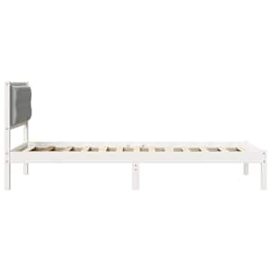 Rám postele Světle šedá 100 x 200 cm Masivní borové dřevo - obrázek 6