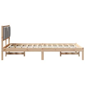Rám postele s čalouněným čelem s čelo Světle šedá 120 x 200 cm - obrázek 6