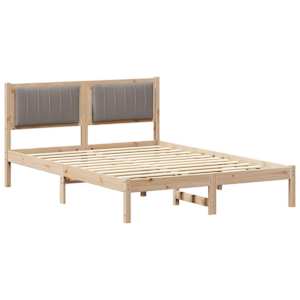 Rám postele s čalouněným čelem s čelo Taupe 135 x 190 cm - obrázek 2