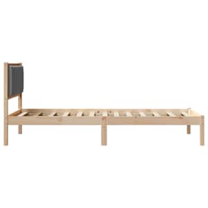 Rám postele s čalouněným čelem s čelo Tmavě šedá 100 x 200 cm - obrázek 6