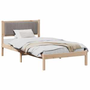 Rám postele s čalouněným čelem s čelo Taupe 100 x 200 cm - obrázek 3