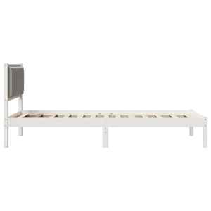 Rám postele s čalouněným čelem s čelo Světle šedá 100 x 200 cm - obrázek 6