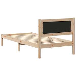 Rám postele s čalouněným čelem s čelo Černá 90 x 200 cm - obrázek 7
