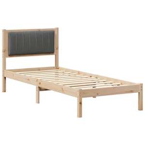 Rám postele s čalouněným čelem s čelo Tmavě šedá 80 x 200 cm - obrázek 2