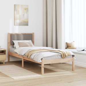 Rám postele s čalouněným čelem s čelo Taupe 80 x 200 cm - obrázek 4