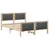 vidaXL Voodi raam peaga Tumehall 135 x 190 cm kangas