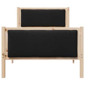Rám postele s čelo Černá 100 x 200 cm textil - obrázek 5