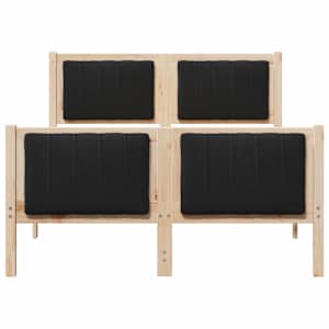 Rám postele Hnědo-černá 120 x 200 cm Masivní borovicové dřevo - obrázek 5