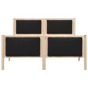 Rám postele Hnědo-černá 135 x 190 cm Masivní borovicové dřevo - obrázek 5