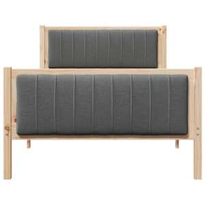 Rám postele s čelo hnědá a tmavě šedá 100 x 200 cm - obrázek 5