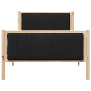 Rám postele Hnědo-černá 100 x 200 cm Masivní borovicové dřevo - obrázek 5