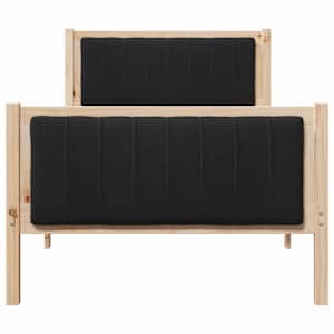 Rám postele Hnědo-černá 90 x 200 cm Masivní borovicové dřevo - obrázek 5