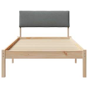 Rám postele s čelo hnědá a tmavě šedá 100 x 200 cm - obrázek 5