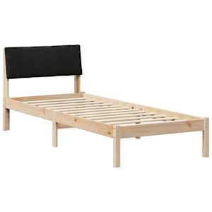 Rám postele Hnědo-černá 80 x 200 cm Masivní borovicové dřevo - obrázek 2