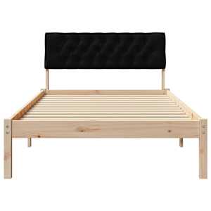 Rám postele Hnědo-černá 100 x 200 cm Masivní borovicové dřevo - obrázek 5