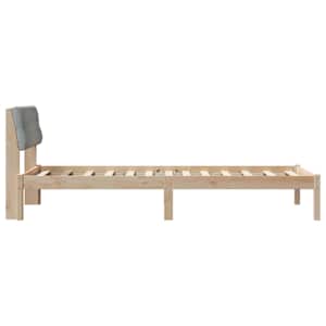 Rám postele s čelo Hnědá a světlá šedá 90 x 200 cm - obrázek 6