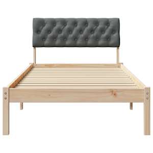 Rám postele s čelo hnědá a tmavě šedá 90 x 200 cm - obrázek 5