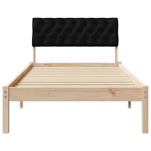 Rám postele Hnědo-černá 90 x 200 cm Masivní borovicové dřevo - obrázek 5