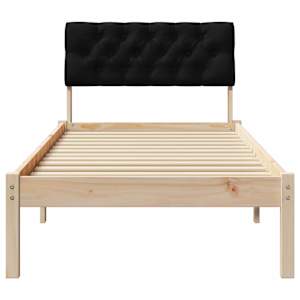 Rám postele Hnědo-černá 75 x 190 cm Masivní borovicové dřevo - obrázek 5