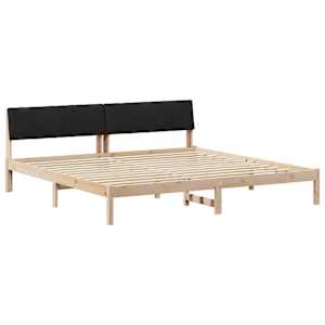 Rám postele Hnědo-černá 150 x 200 cm Masivní borovicové dřevo - obrázek 2
