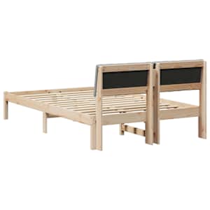 Rám postele s čelo Hnědá a světlá šedá 120 x 200 cm - obrázek 7