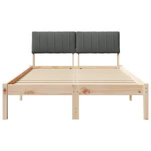 Rám postele s čelo hnědá a tmavě šedá 120 x 200 cm - obrázek 5