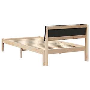 Rám postele Hnědo-černá 100 x 200 cm Masivní borovicové dřevo - obrázek 7