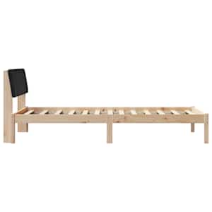 Rám postele Hnědo-černá 100 x 200 cm Masivní borovicové dřevo - obrázek 6