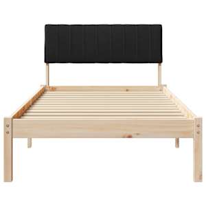 Rám postele Hnědo-černá 90 x 200 cm Masivní borovicové dřevo - obrázek 5