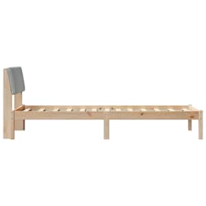 Rám postele s čelo Hnědá a světlá šedá 80 x 200 cm - obrázek 6