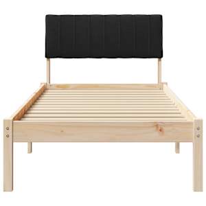 Rám postele Hnědo-černá 80 x 200 cm Masivní borovicové dřevo - obrázek 5