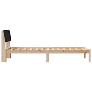 Rám postele Hnědo-černá 80 x 200 cm Masivní borovicové dřevo - obrázek 6