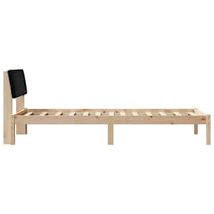 Rám postele Hnědo-černá 90 x 190 cm Masivní borovicové dřevo - obrázek 6