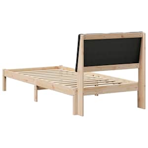 Rám postele Hnědo-černá 100 x 200 cm Masivní borovicové dřevo - obrázek 7