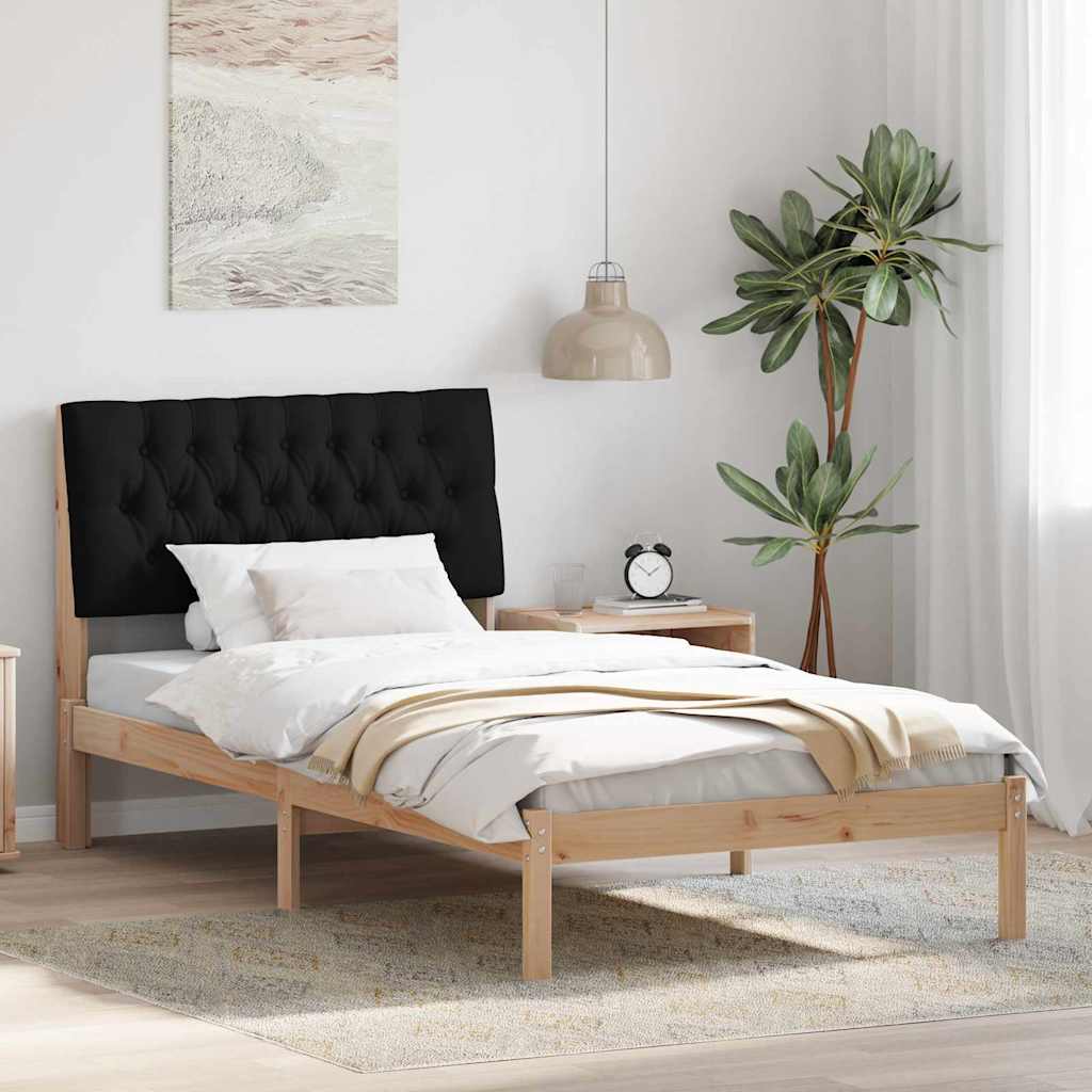 Paturi & cadre pat - Cadru de pat cu tăblie tapițată cu headboard Maro 100 x 200 cm