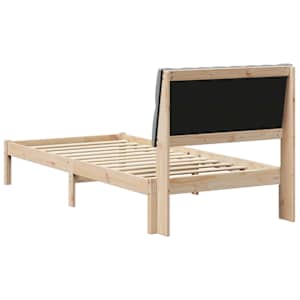 Rám postele s čalouněným čelem s čelo Hnědá 90 x 200 cm - obrázek 7