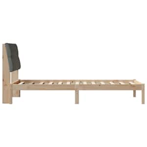 Rám postele s čalouněným čelem s čelo Hnědá 90 x 200 cm - obrázek 6