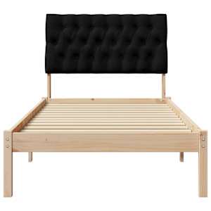 Rám postele s čalouněným čelem s čelo Hnědá 90 x 200 cm - obrázek 5