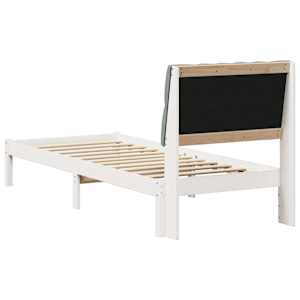 Rám postele s čalouněným čelem s čelo Bílá 80 x 200 cm - obrázek 7