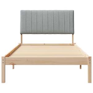 Rám postele s čelo Hnědá 100 x 200 cm Masivní borové dřevo - obrázek 5