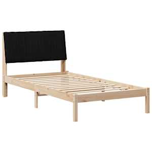 Rám postele s čelo Hnědá 100 x 200 cm Masivní borové dřevo - obrázek 2