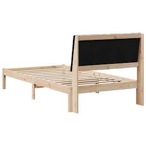 Rám postele s čelo Hnědá 100 x 200 cm Masivní borové dřevo - obrázek 7