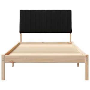 Rám postele s čelo Hnědá 100 x 200 cm Masivní borové dřevo - obrázek 5