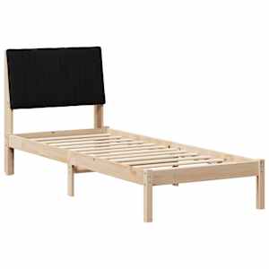 Rám postele s čelo Hnědá 75 x 190 cm Masivní borové dřevo - obrázek 2