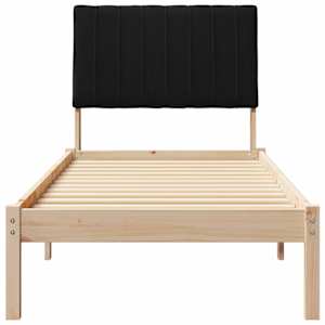 Rám postele s čelo Hnědá 75 x 190 cm Masivní borové dřevo - obrázek 5