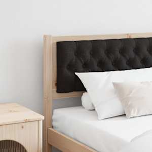 Čelo postele Jiný Hnědo-černá 200 cm Masivní borovicové dřevo - obrázek 1