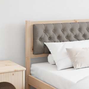 Vzglavje Drugo Rjava in taupe 200 cm Trdna borovina