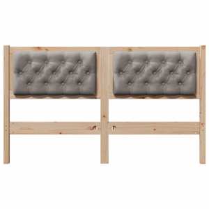 Čelo postele Jiný Hnědá a taupe 150 cm Masivní borovicové dřevo - obrázek 4